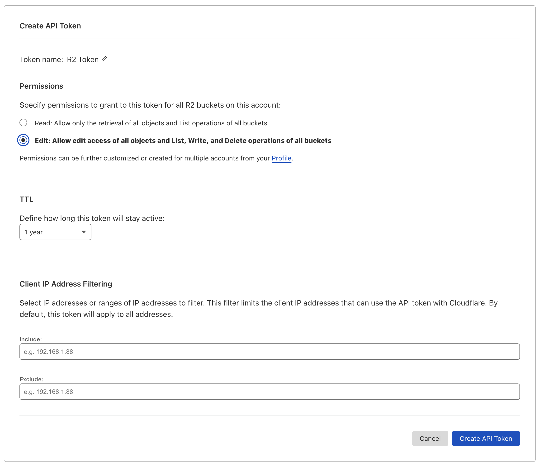 create api token form