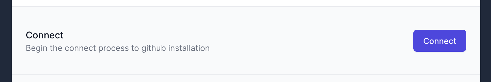connect github repository